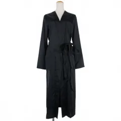 エムエムシックス メゾンマルジェラ MM6 Maison Margiela 22AW コート ロング ベルト オープンカラー 38 ブラック 黒 S62AH0032 S54450 900 国内正規のサムネイル