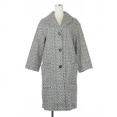 Sマックスマーラ 'S Max Mara letizia プリント オーバーコート 40 ネイビー ホワイト 紺 白のサムネイル