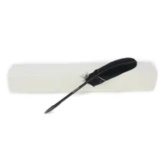 メゾンマルジェラ Maison Margiela Feather Pen フェザー ボールペン BiC 羽ペン オーストリッチ 黒 ブラック のサムネイル