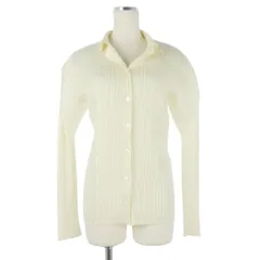 プリーツプリーズ PLEATS PLEASE イッセイミヤケ 00AW プリーツシャツ ブラウス 長袖 ポリエステル 3 アイボリー PP04-JK624のサムネイル