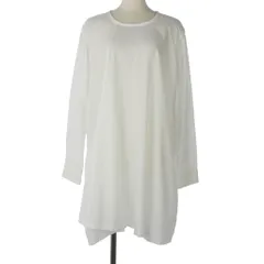 ワイズ Y's ヨウジヤマモト 23AW バックボタン ノーカラーシャツ ブラウス  長袖 コットン 2 白 ホワイト YJ-B04-030のサムネイル