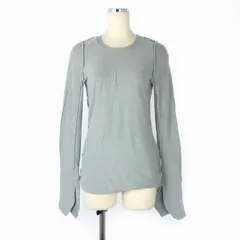 ヘルムートラング HELMUT LANG 90S アーカイブ 本人期 インサイドアウト 長袖 カットソー フック ホック 9R 水色 ライトブルーのサムネイル