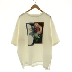 ジュンレッド JUNRed フラワープリントTシャツ カットソー L 白 ホワイト /AQ ■OS ■SHのサムネイル