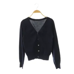 プラージュ Plage 24SS Luster カーディガン 長袖 Vネック シルク混 34 ネイビー /DO ■OSのサムネイル