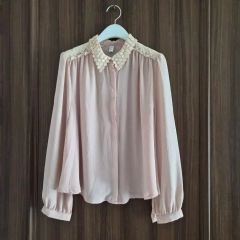 美品！】LUCA レースチュニック 半袖 グレー - メルカリ