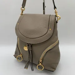 See By Chloe シーバイクロエ リュックサック バックパック Olga オルガ レザー 本革 シボ革 ベージュのサムネイル