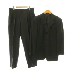 アー・ヴェ･ヴェ オム ミッシェルクラン a.v.v HOMME ストライプ柄2ピーススーツ セットアップ テーラードジャケット パンツ 92A5 チャコールグレー ブルー /ES ■OS ■ADのサムネイル