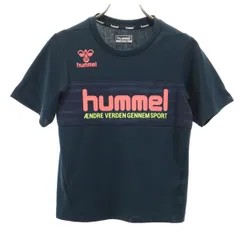 hummel ヒュンメル トレーニング 半袖 Tシャツ 130 ネイビー スポーツ キッズ 古着のサムネイル