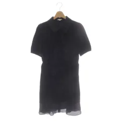 トゥービーシック TO BE CHIC フリルシャツ チュニック 半袖 2 黒のサムネイル