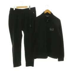 エンポリオアルマーニ EMPORIO ARMANI イーエーセブン EA7 セットアップ ジャージ ジャケット ジップアップ パンツ テーパード XXL XL ブラック /DO ■OSのサムネイル