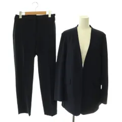 プラステ PLST 24SS セットアップ ハイストレッチ トリコットカラーレスジャケット パンツ S M ネイビー /DO ■OSのサムネイル