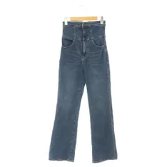 スナイデル SNIDEL ハイウエストヘムフレアデニム パンツ ジーンズ ストレッチ 0 ブルー /MY ■OSのサムネイル