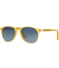 ペルソル レディース アクセサリー サングラス・アイウェア Persol Mens PO9649S 52mm Aviator Polarized Sunglasses Yellow イエローのサムネイル