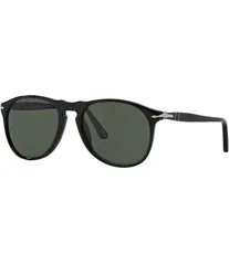 ペルソル レディース アクセサリー サングラス・アイウェア Persol Mens PO9649S Trasparent 52mm Aviator Sunglasses Black ブラックのサムネイル