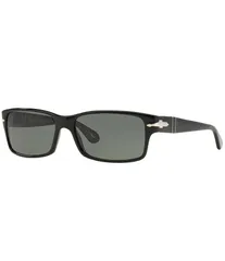 ペルソル レディース アクセサリー サングラス・アイウェア Persol Mens PO2803S 58mm Rectangle Polarized Sunglasses Black ブラックのサムネイル
