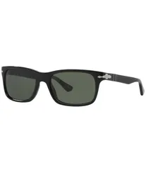 ペルソル レディース アクセサリー サングラス・アイウェア Persol Mens PO3048S 55mm Rectangle Sunglasses Black ブラックのサムネイル