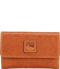 ドーネイアンドバーク レディース アクセサリー 財布 レザー Dooney Bourke Florentine Collection Leather Flap Wallet Naturalのサムネイル
