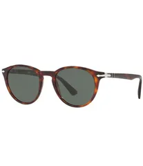 ペルソル レディース アクセサリー サングラス・アイウェア Persol Mens PO3152S Round 52mm Sunglasses Havanaのサムネイル