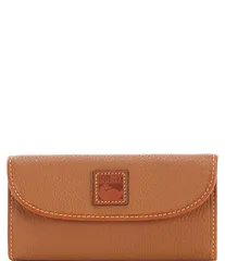 ドーネイアンドバーク レディース アクセサリー 財布 Dooney Bourke Pebble Collection Continental Clutch Wallet Caramelのサムネイル