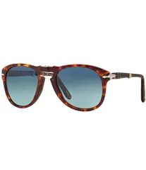 ペルソル レディース アクセサリー サングラス・アイウェア Persol Mens PO0714 Havana 54mm Aviator Polarized Sunglasses Havanaのサムネイル