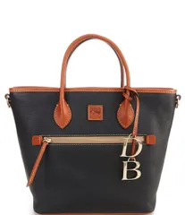 ドーネイアンドバーク レディース バッグ レザー Dooney Bourke Pebble Collection Leather Handle Tote Bag Black ブラックのサムネイル