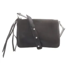 オールセインツ ALLSAINTS ショルダーバッグ レザー ロゴ 黒のサムネイル