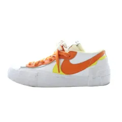 サカイ sacai × ナイキ NIKE BLAZER LOW  MAGMA ORANGE ブレーザー ロー マグマオレンジ スニーカー 24.5cm オレンジ 白 ホワイト 黄色 DD1877-100 /RI ■OSのサムネイル