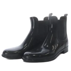 ジェイ&エムデヴィッドソン J&M Davidson ガスパール サイドゴアレインブーツ ショート フラット ラバー 37 ブラック /YO41のサムネイル