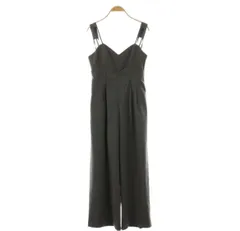アメリヴィンテージ Ameri VINTAGE MEDI CORD SUSPENDER WIDE PANTS サスペンダーワイドパンツ サロペット ストライプ S グレー /BB ■OS ▲Hのサムネイル