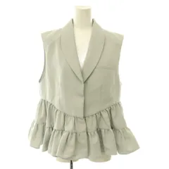 アメリヴィンテージ Ameri VINTAGE 25AW UND CURVE LINE FRILL VEST ベスト ジレ フリル ティアード M グレー /CX ■OSのサムネイル