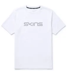 【新品】SKINS(スキンズ) ロゴプリントTシャツ ユニセックス ブルー 18429941-004のサムネイル
