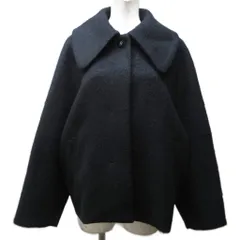 ビス ViS 25AW ビッグカラーモモンガショートコート メルトンジャケット ウール混 M 黒 ブラック 0309のサムネイル