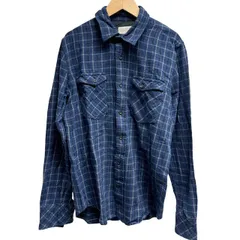 ヌーディージーンズ nudie jeans 長袖シャツ トップス チェック柄 ブルー 青 Sのサムネイル