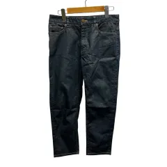 ダックス DAKS デニムパンツ ジーンズ 裏地チェック 38 Mサイズ相当 インディゴブルーのサムネイル
