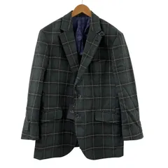 ハケット HACKETT テーラードジャケット アウター チェック柄 総柄 ウール100% タグ付き 44R/55R XXL相当 メンズのサムネイル