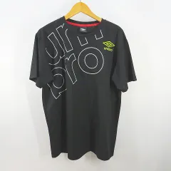 アンブロ UMBRO 半袖 Tシャツ XO ブラック 黒系 刺繍 ロゴのサムネイル
