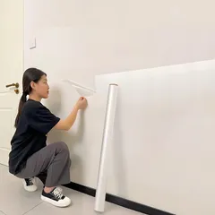 壁紙保護シート 剥がせる 静電気吸着 壁汚れ防止 猫ひっかき防止 ペットの爪研ぎ 犬 壁かじり防止 繰り返し使用可能 防汚 賃貸対応 壁傷 壁保護シート 静電気で貼るだけ (半透明, 60cm*300cm)のサムネイル