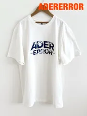 ADERERROR　アーダーエラー　Edca Tシャツ　定価28,900円　【メンズ】Mサイズ　オフホワイト　ブルー　半袖　カジュアル　おしゃれ　送料込み　6468860のサムネイル