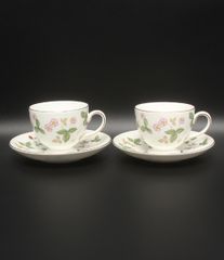 ウェッジウッド ジャスパーコンラン フローラル カップ&ソーサー 美品