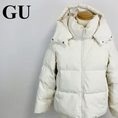 GU ダウンジャケット フード付き ホワイト系 XL 0393Kのサムネイル