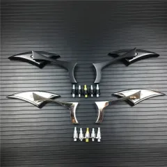 ハーレー/ホンダ/ヤマハ/カワサキ 用 バイクミラー 左右セットのサムネイル