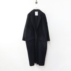L'Appartement カシミヤ混 ノーカラーコート S ネイビー - メルカリ