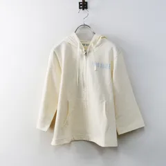 美品 定価25300円 ピンクハウス PINK HOUSE あじさいグラデーションロゴアップリケパーカー アイボリー／ネームワッペン 【2400015034577】のサムネイル