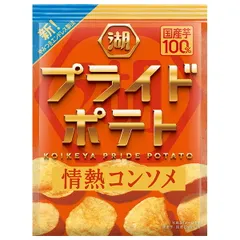 コイケヤ プライドポテト 情熱コンソメ 55g×12袋入| 送料無料 お菓子 スナック菓子 コンソメ ストック おやつ スイーツ おつまみ ケース買い まとめ買い 業者 仕入れ 大量のサムネイル