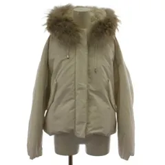 ダブルスタンダードクロージング ダブスタ DOUBLE STANDARD CLOTHING 18AW ダウンジャケット ジャンパー 長袖 ファーフード 36 白 ホワイト 0205-500-183 /GGのサムネイル