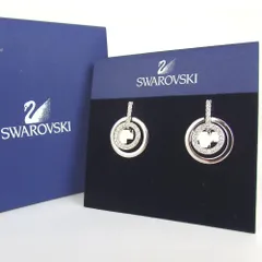 SWAROVSKI スワロフスキー パヴェ ダブルサークル イヤリング クリスタル メッキ 29-533(9)のサムネイル