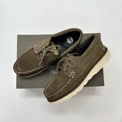 未使用 Timberland ティンバーランド 3 EYE WEDGE VIBRAM OXFORD OLIVE SUEDE モカシン シューズ ビブラム ソール サイズ 27.5cm 807-0050のサムネイル