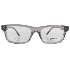 未使用 STARCK EYES スタルク アイズ 眼鏡 SH3091-0002 アイウェア サングラス スクエア 55□18 145 クリアグレー メンズ 古着 中古 USED 未使用 STARCK EYES スタルク アイズ 眼鏡 SH3091-0002 アイウェア