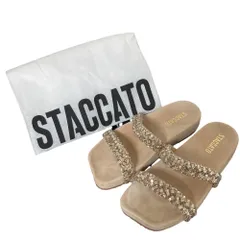 良品 26SS STACCATO スタッカート ジャスミン コンフォートサンダル 24.5cm ベージュ レディース 古着 中古 USEDのサムネイル