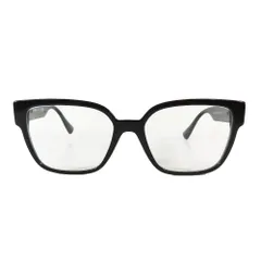 未使用 VERSACE ヴェルサーチ 3329-B グレカ マキシ メデューサ キャットアイ サングラス メガネ スクエア アイウェア 54□17 145 黒 レディース 古着 中古 USEDのサムネイル
